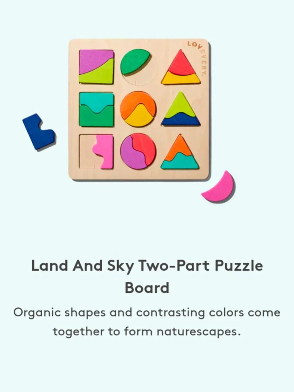 Lovevery Land and Sky Two Part Puzzle